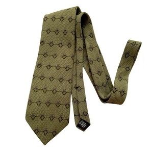 Men's Bill Blass Black Label 100% Silk Green Tie necktie